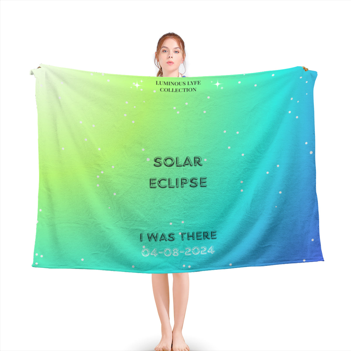 Green Solar Eclipse Blanket