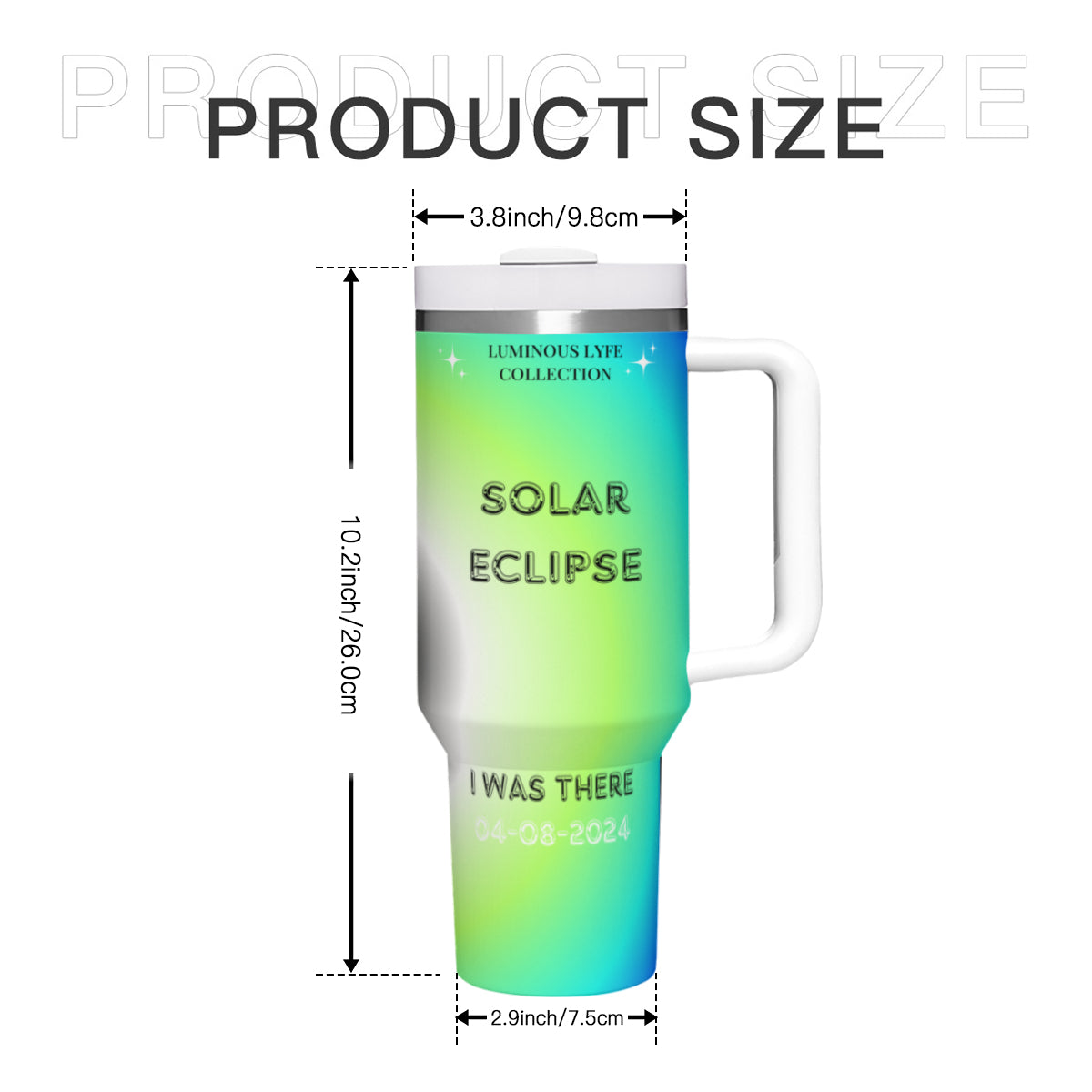 Green Solar Eclipse Tumbler