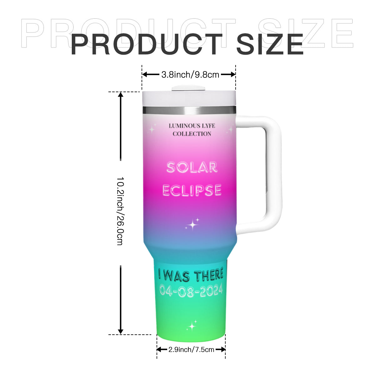 Multi-color Solar Eclipse Tumbler