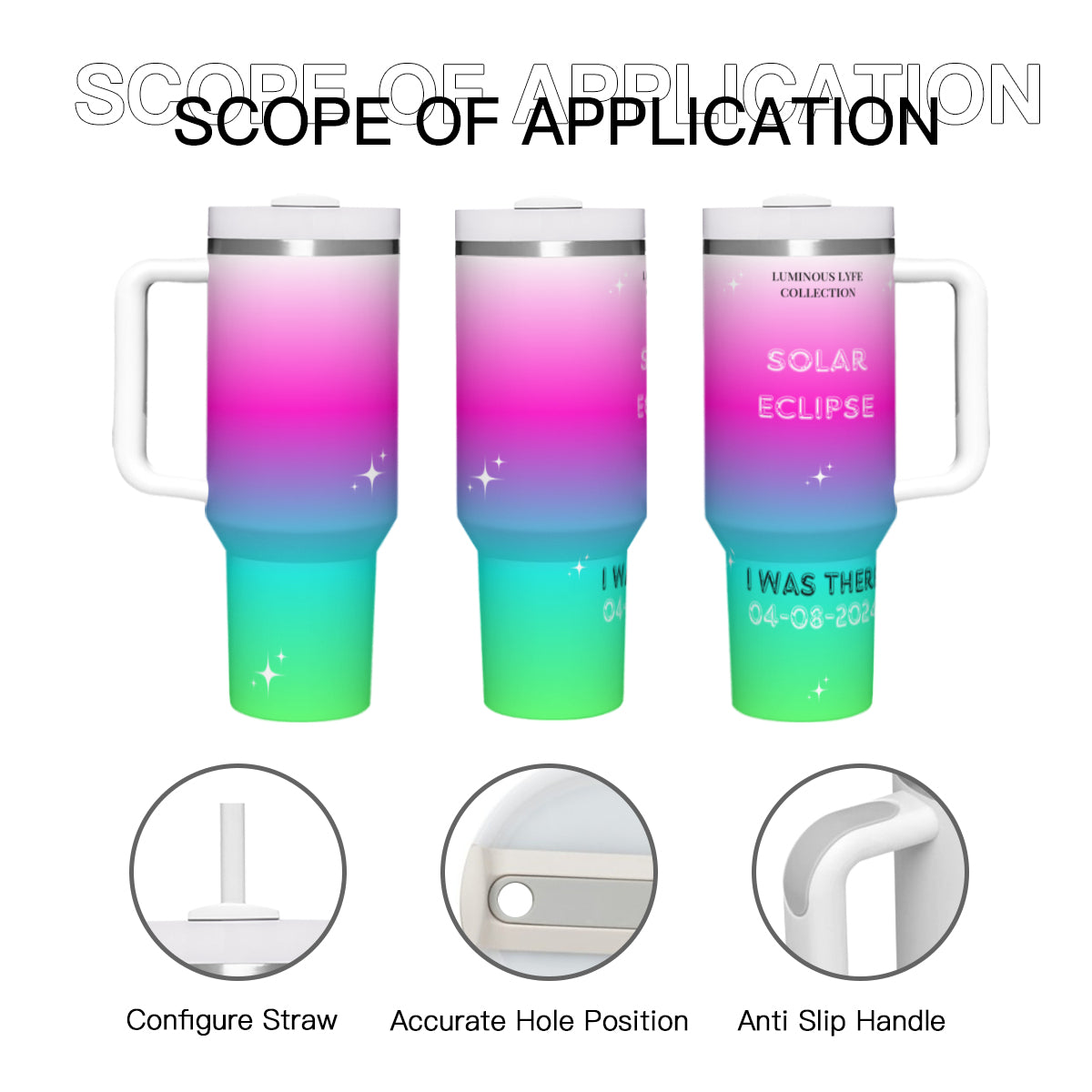 Multi-color Solar Eclipse Tumbler