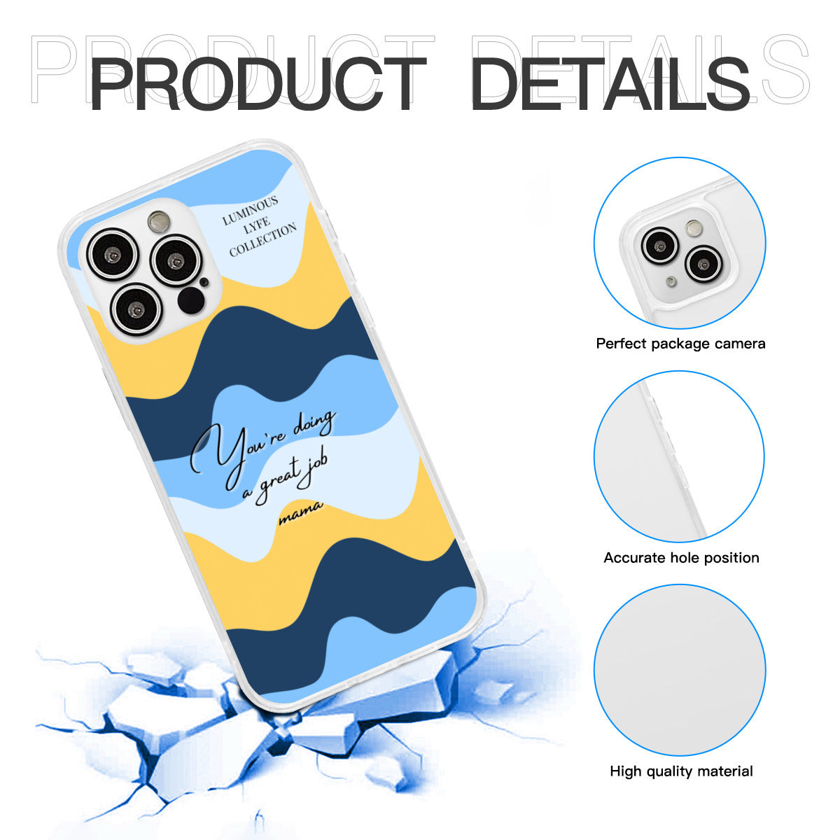 Blue Great Mama Phone Case