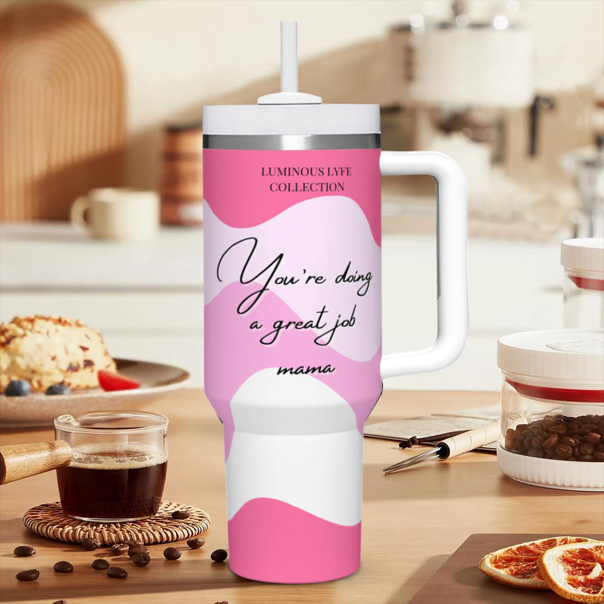 Pink Great Mama Tumbler