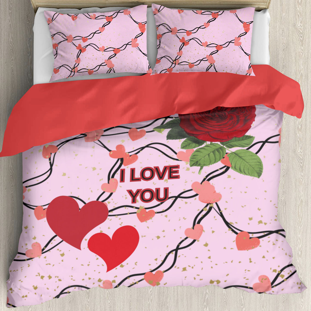 I Love You Bedding Set