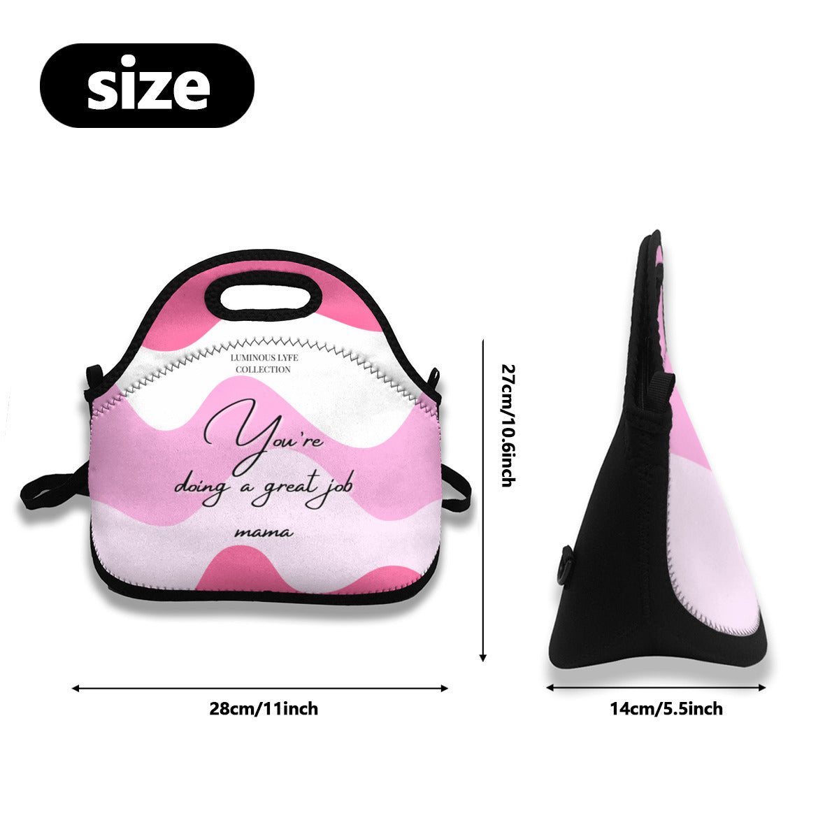 Pink Great Mama Insulated Milk/Bottle Bag