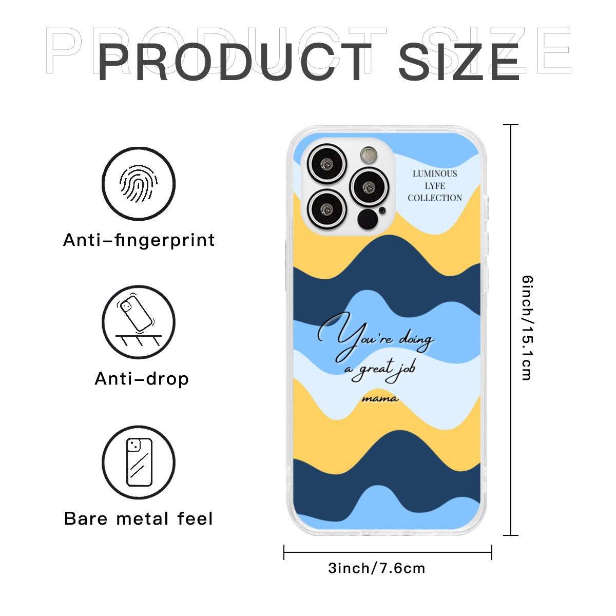 Blue Great Mama Phone Case