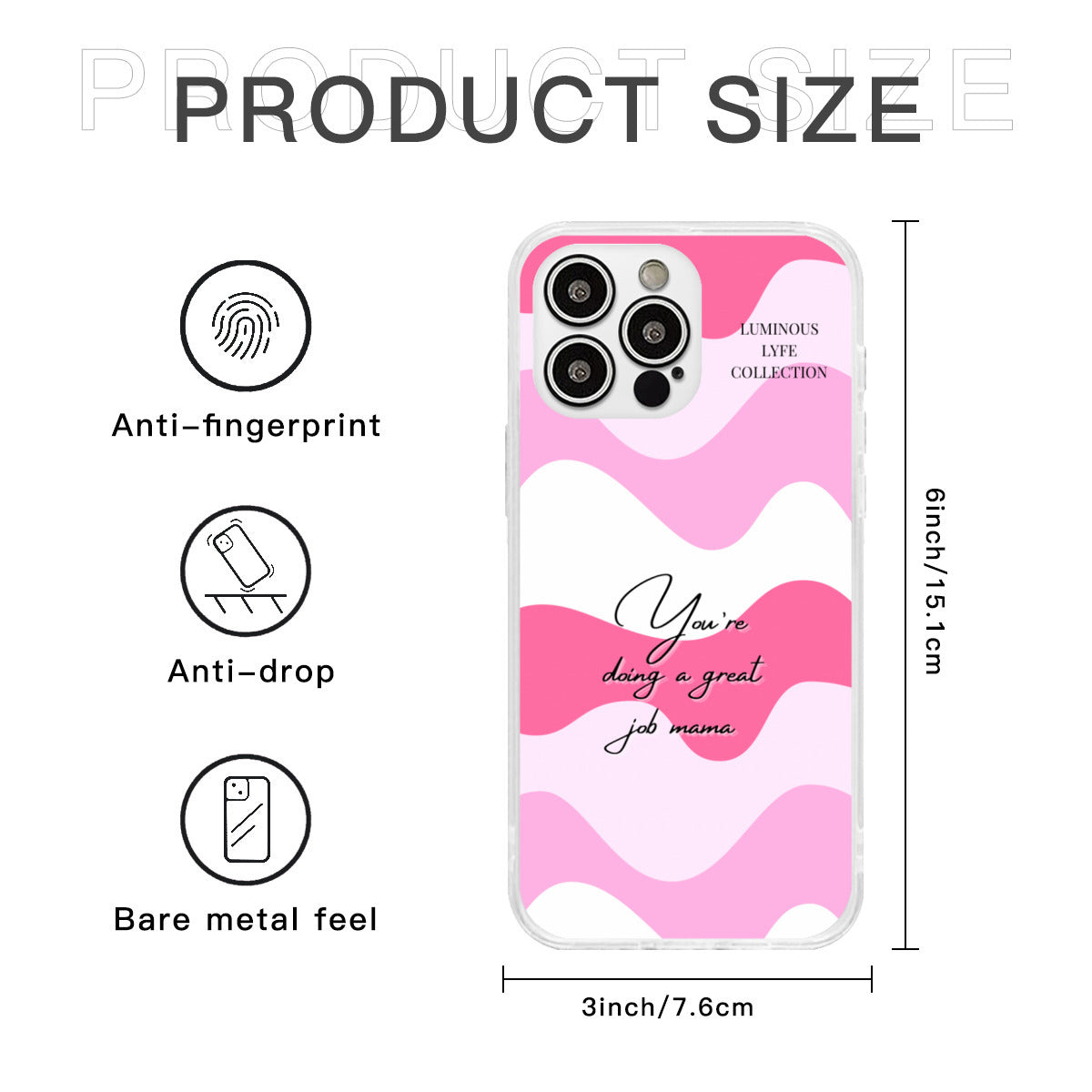 Pink Great Mama Phone Case