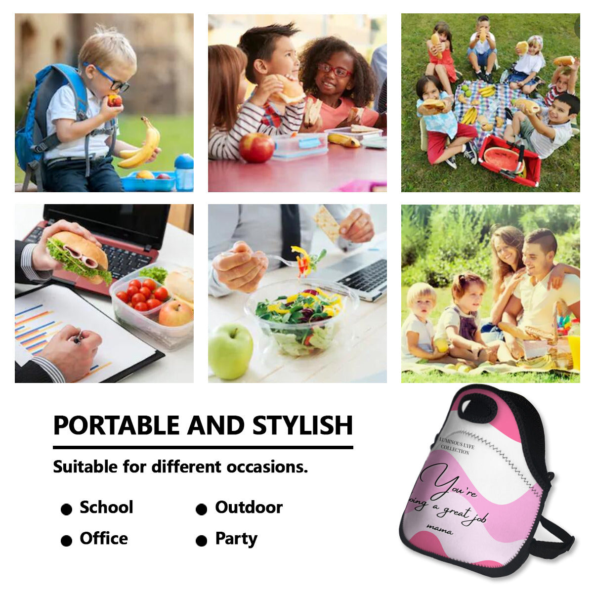 Pink Great Mama Insulated Milk/Bottle Bag