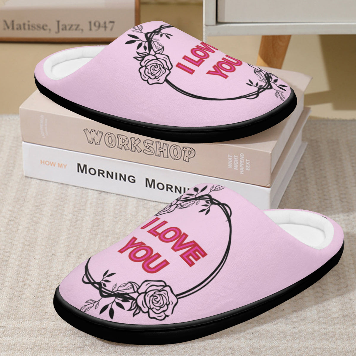 Women's I love You House Slippers