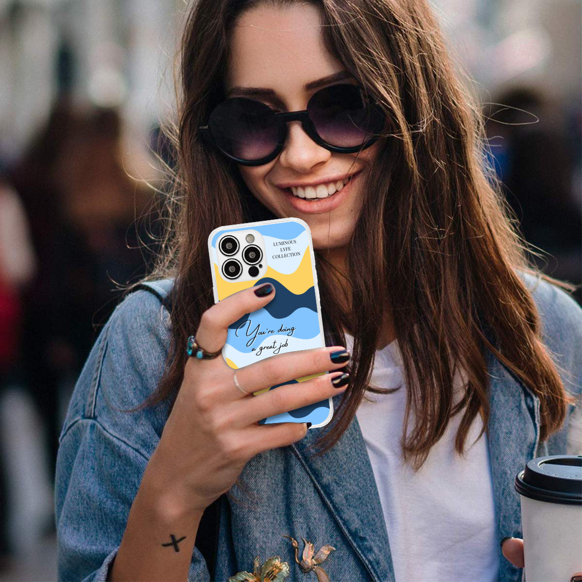 Blue Great Mama Phone Case