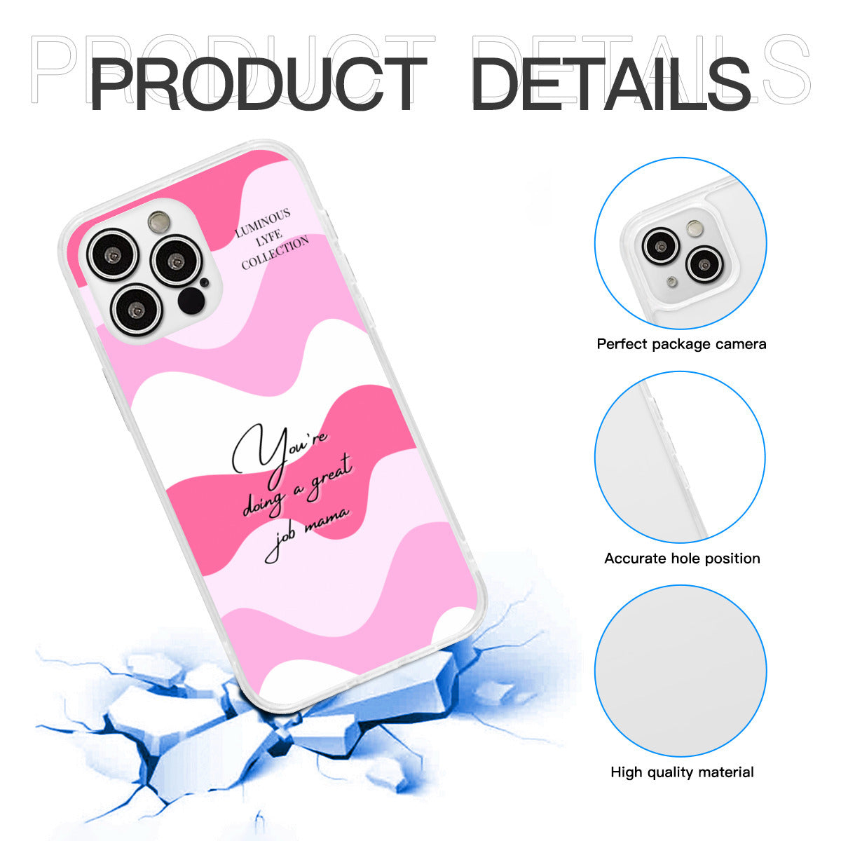 Pink Great Mama Phone Case