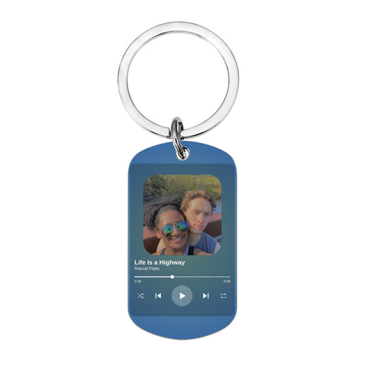 Custom Loving You Keychain